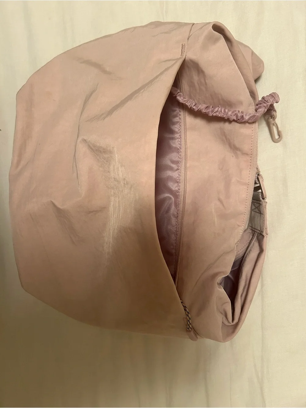 BEIS Crescent Catch All Convertible Bag in Atlas Pink